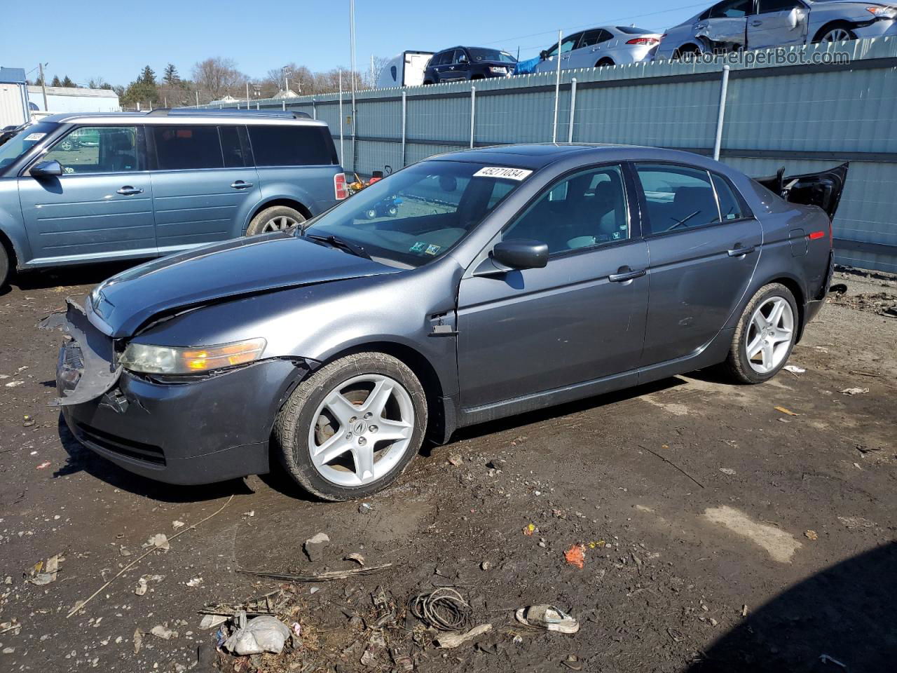 2005 Acura Tl  Gray vin: 19UUA66295A037254