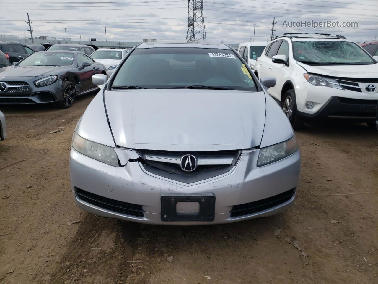 2005 Acura Tl  Silver vin: 19UUA66295A039635