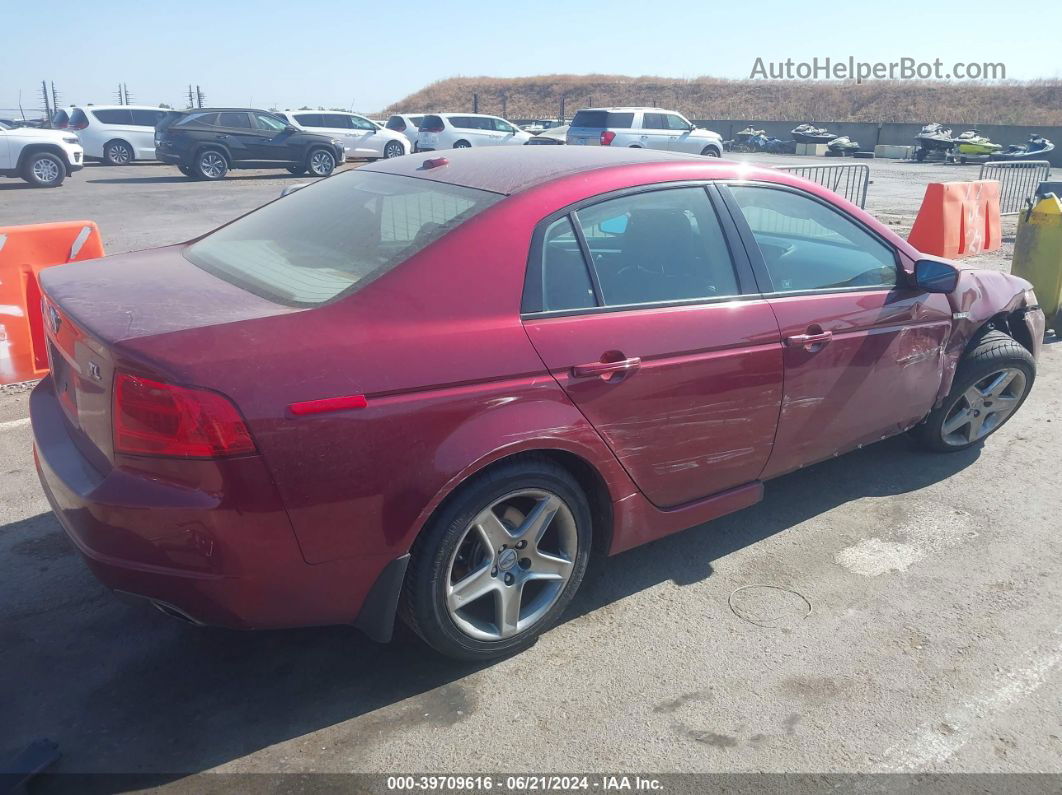 2005 Acura Tl   Maroon vin: 19UUA66295A052336