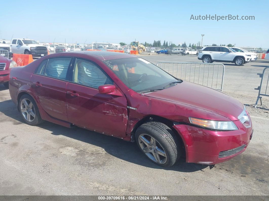 2005 Acura Tl   Maroon vin: 19UUA66295A052336