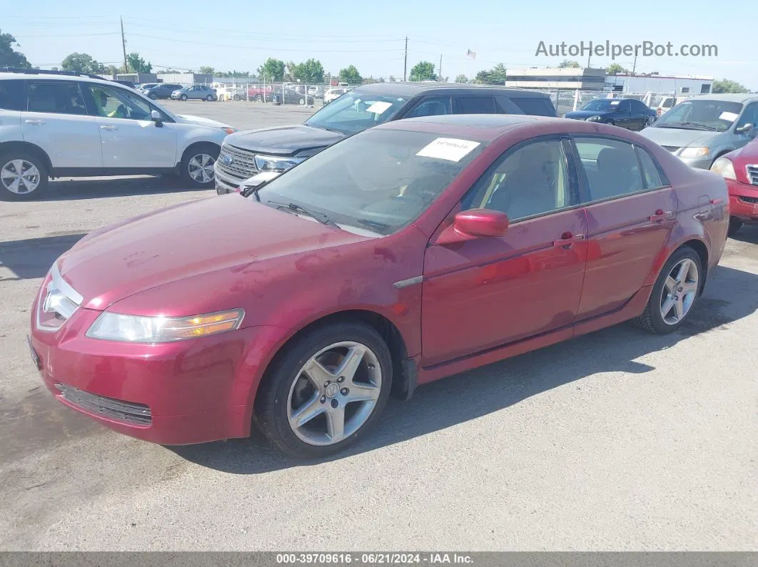 2005 Acura Tl   Maroon vin: 19UUA66295A052336