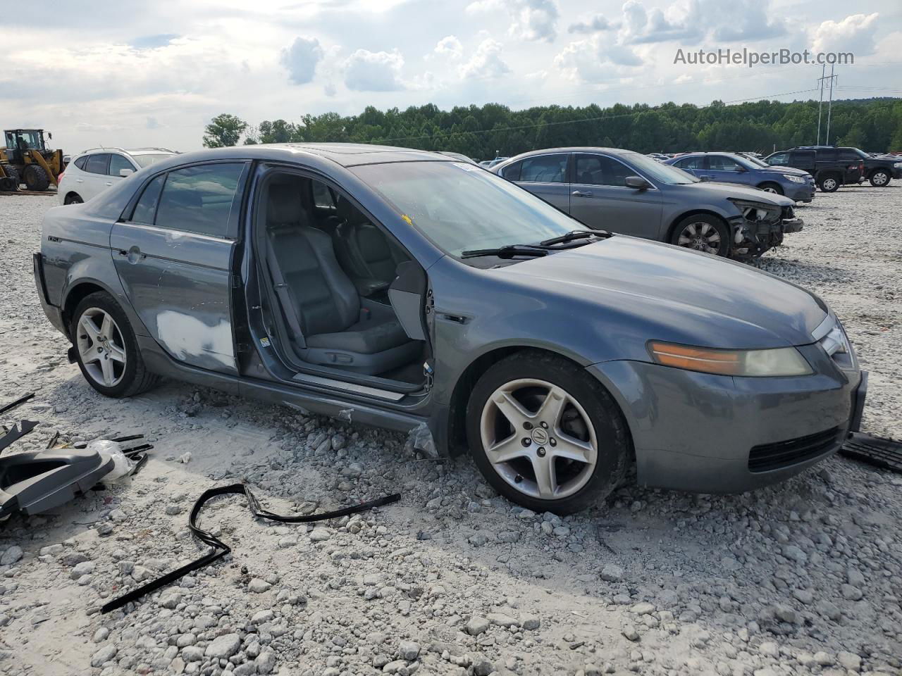 2005 Acura Tl  Gray vin: 19UUA66295A071260