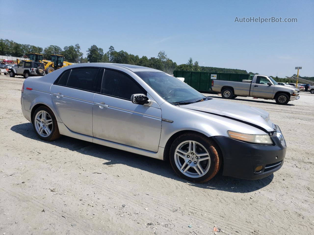 2008 Acura Tl  Silver vin: 19UUA66298A008566