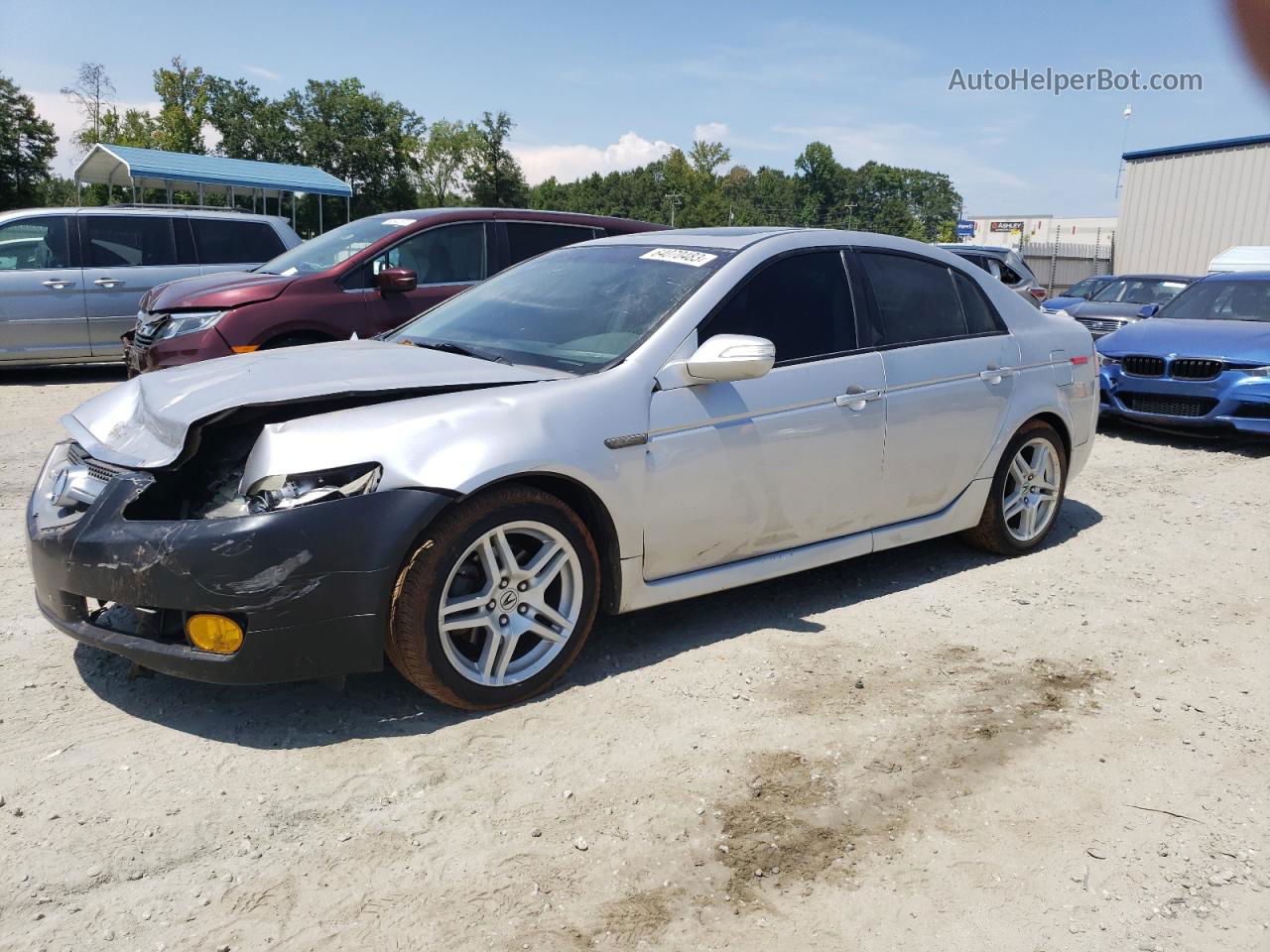 2008 Acura Tl  Серебряный vin: 19UUA66298A008566