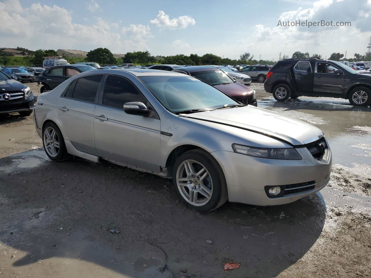 2008 Acura Tl  Silver vin: 19UUA66298A008583