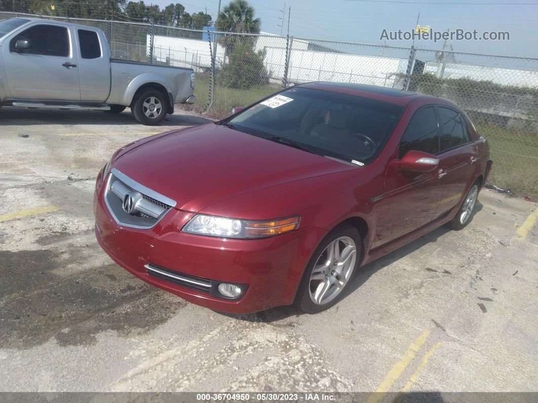 2008 Acura Tl 3.2 Red vin: 19UUA66298A008938