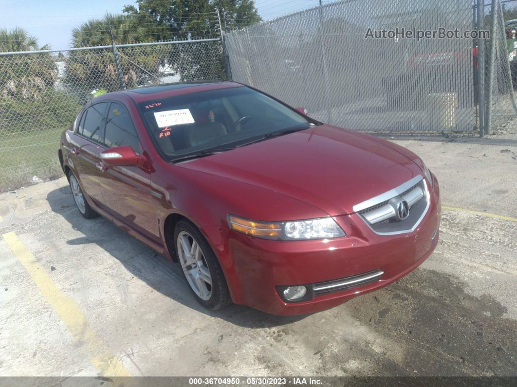 2008 Acura Tl 3.2 Red vin: 19UUA66298A008938