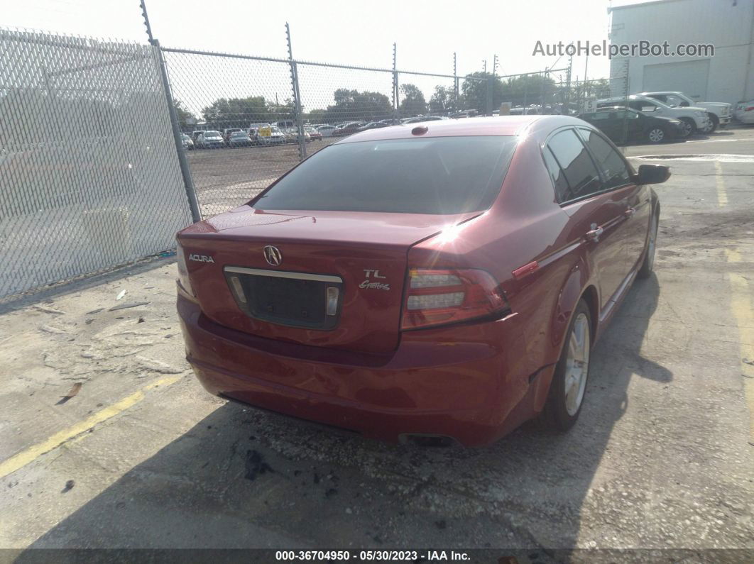 2008 Acura Tl 3.2 Red vin: 19UUA66298A008938