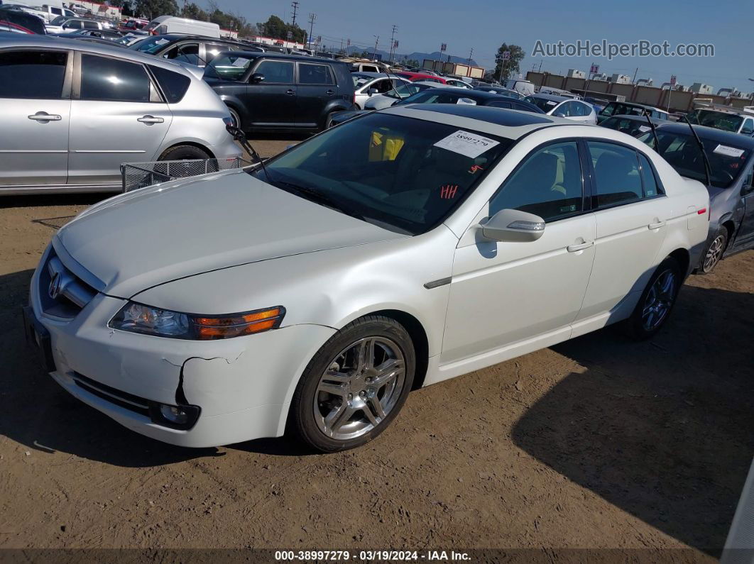 2008 Acura Tl 3.2 White vin: 19UUA66298A010835