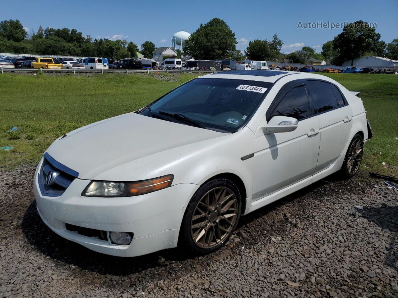 2008 Acura Tl  White vin: 19UUA66298A055211