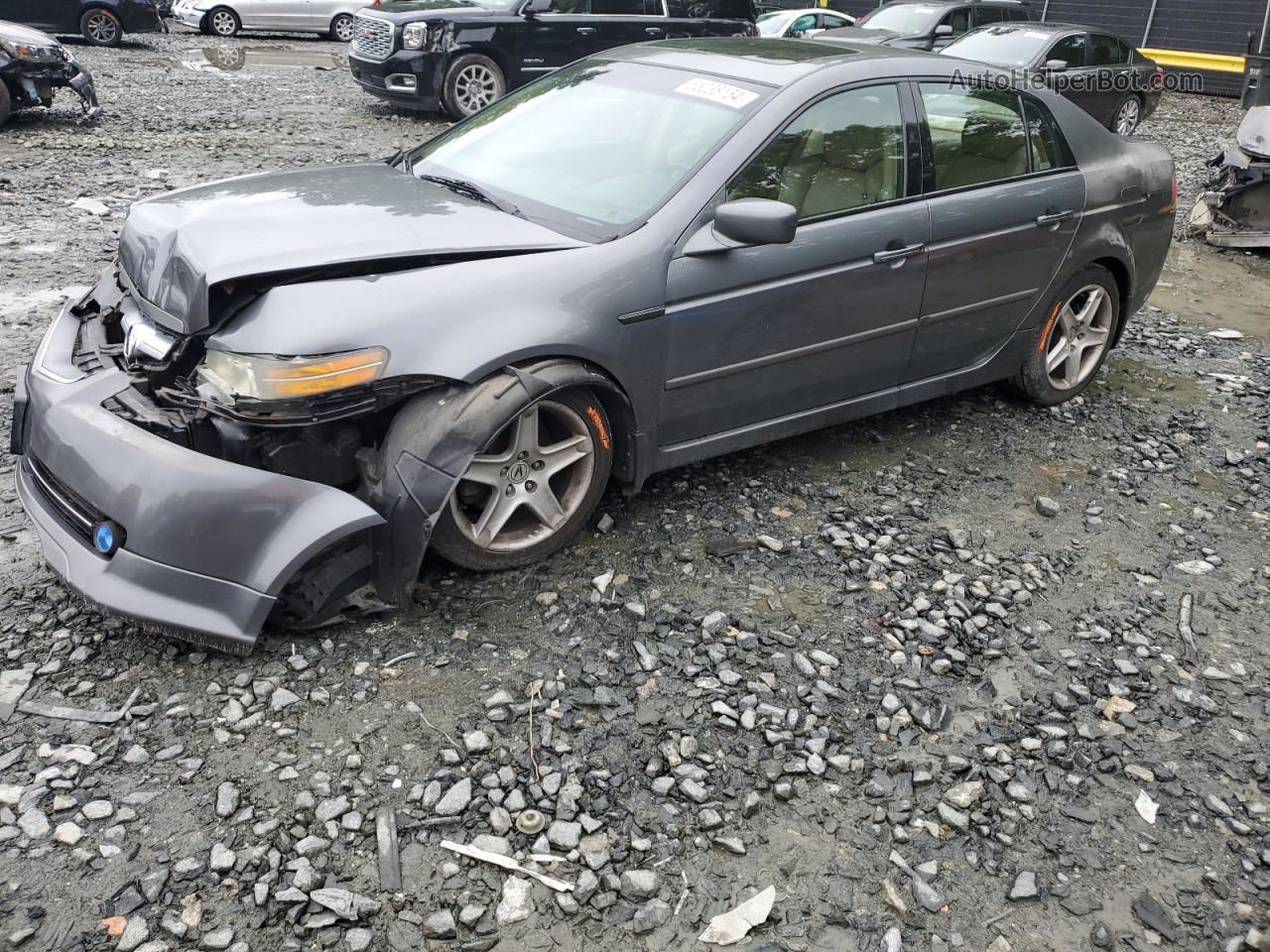 2005 Acura Tl  Gray vin: 19UUA662X5A016302