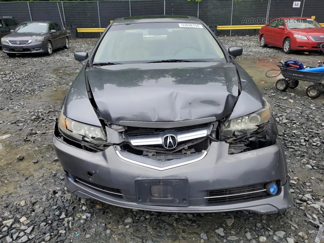 2005 Acura Tl  Gray vin: 19UUA662X5A016302