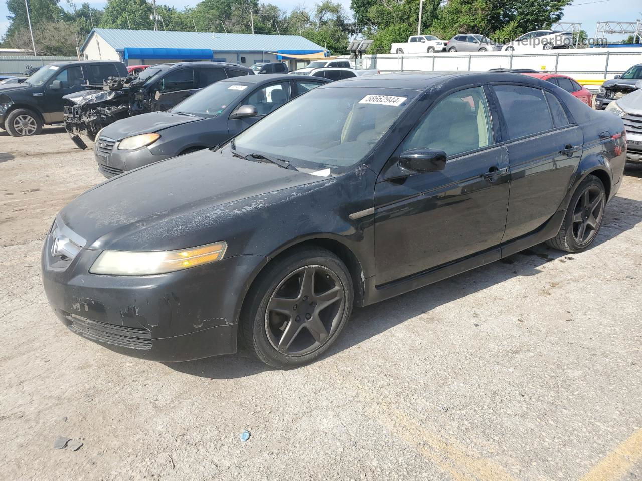 2005 Acura Tl  Black vin: 19UUA662X5A024397