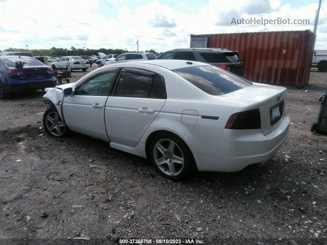 2005 Acura Tl   White vin: 19UUA662X5A028627