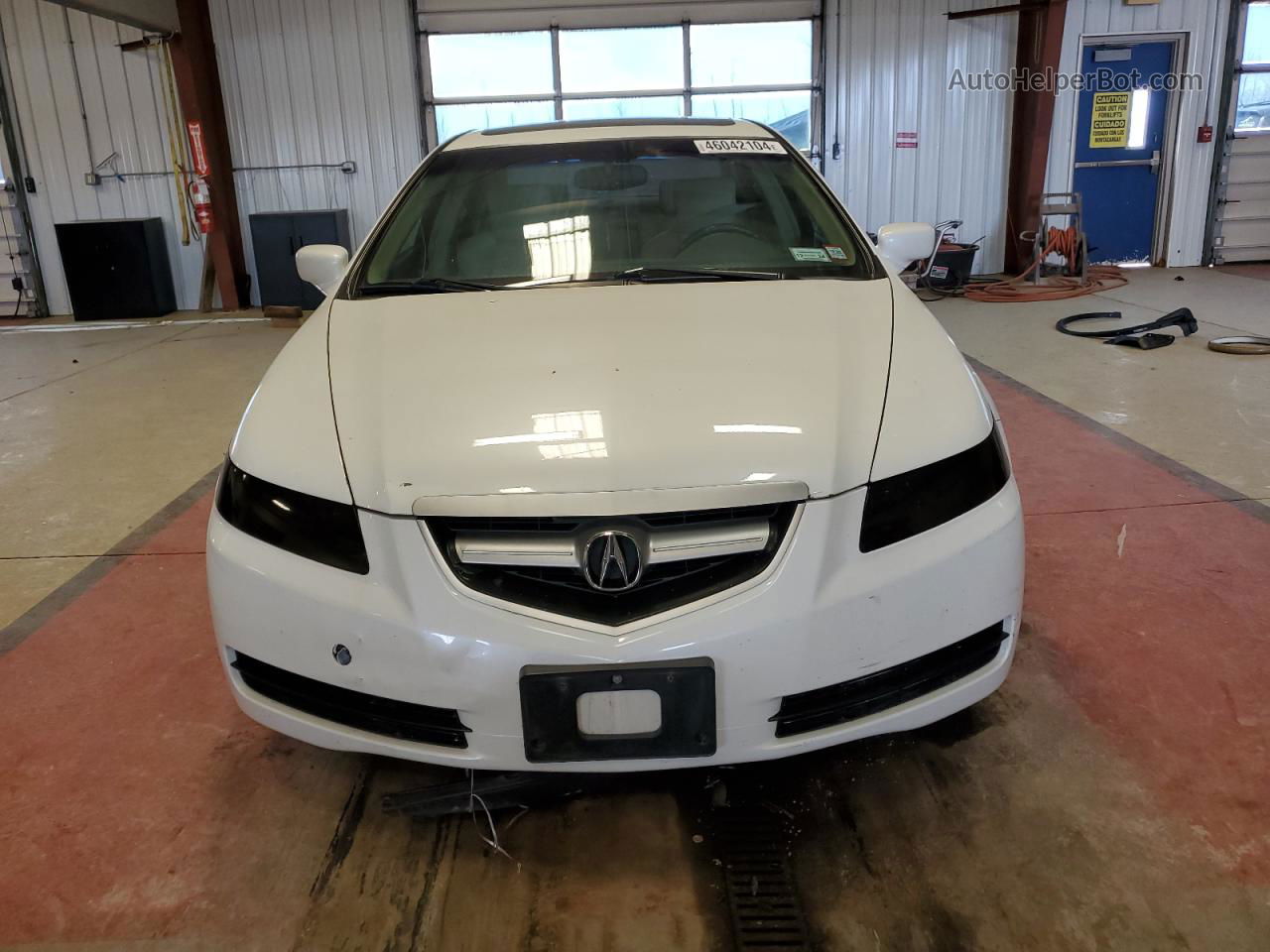 2005 Acura Tl  White vin: 19UUA662X5A029650