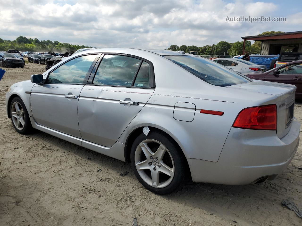 2005 Acura Tl  Silver vin: 19UUA662X5A049011