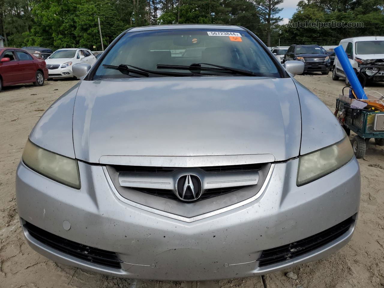 2005 Acura Tl  Silver vin: 19UUA662X5A049011