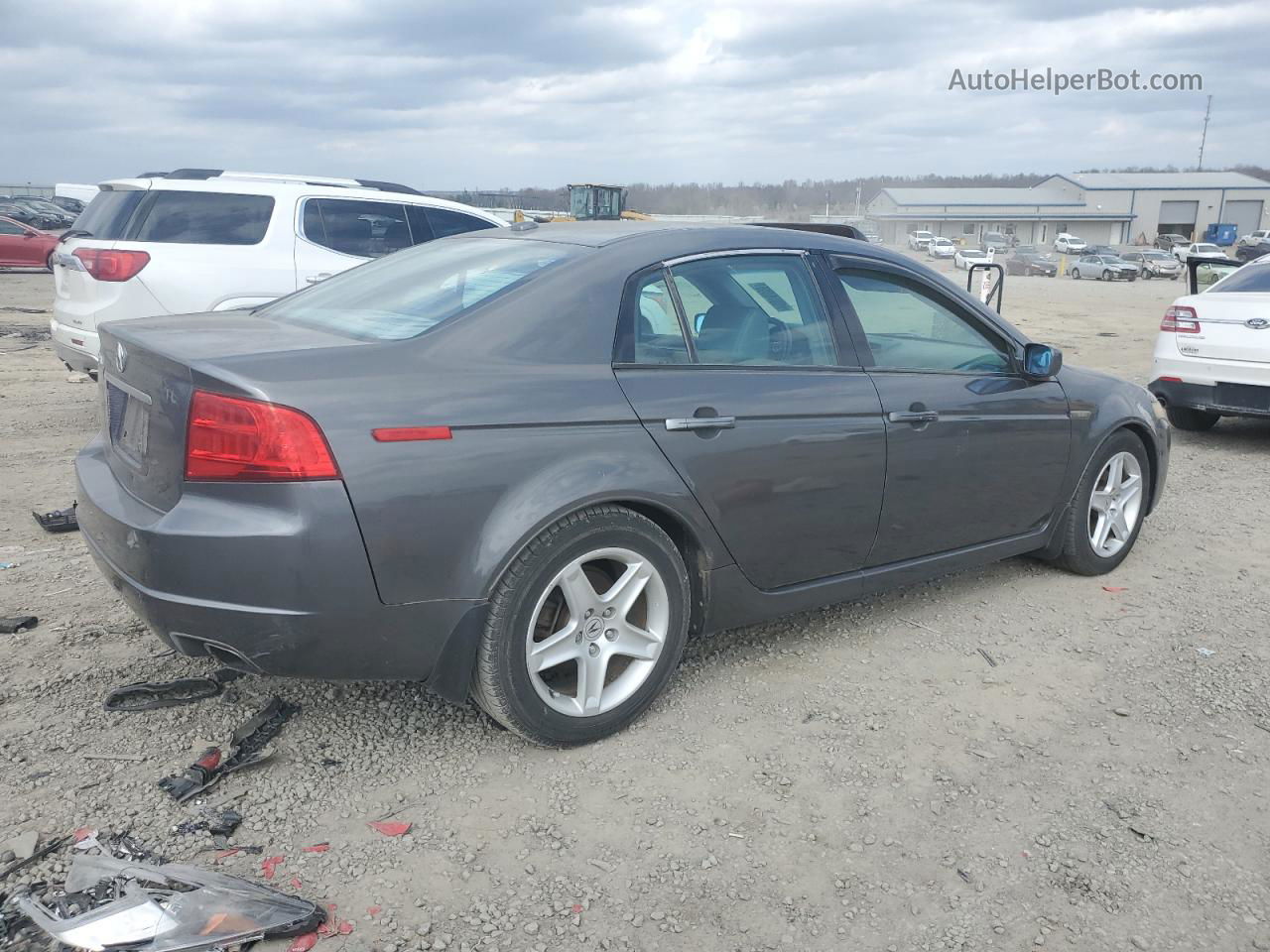 2005 Acura Tl  Gray vin: 19UUA662X5A057609