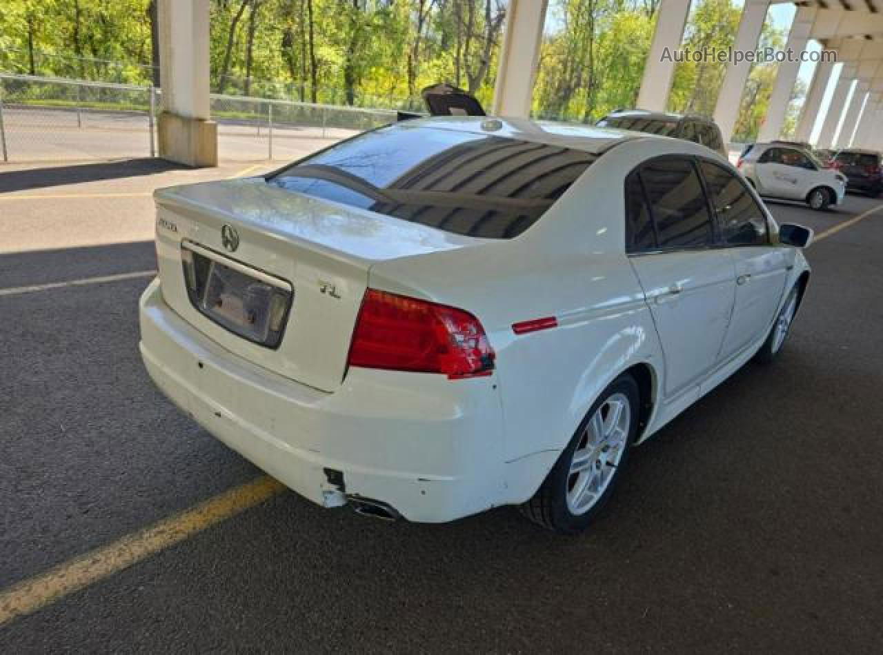 2005 Acura Tl White vin: 19UUA662X5A075818