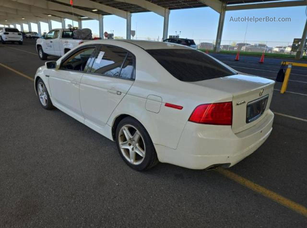 2005 Acura Tl White vin: 19UUA662X5A075818