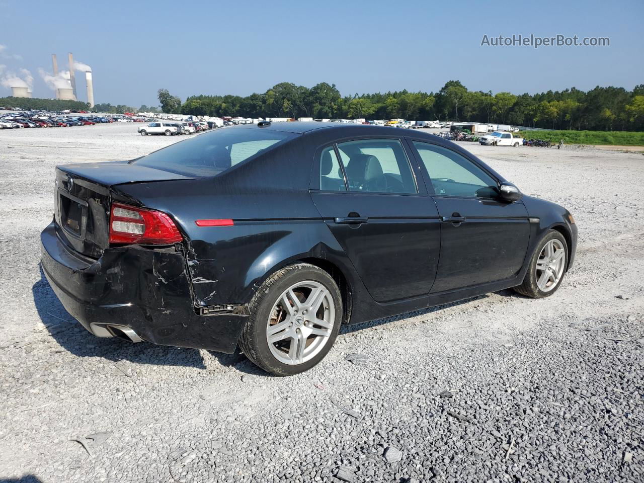 2008 Acura Tl  Black vin: 19UUA662X8A007099