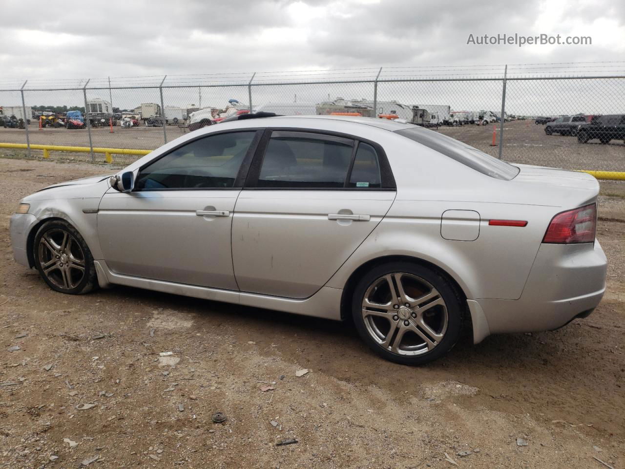 2008 Acura Tl  Silver vin: 19UUA662X8A016935