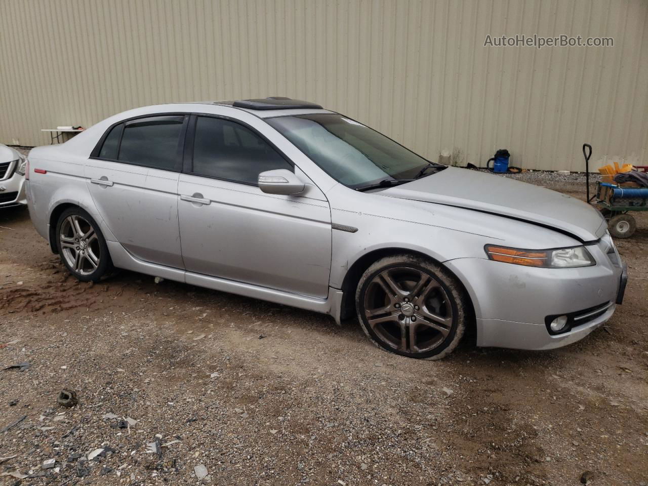 2008 Acura Tl  Silver vin: 19UUA662X8A016935