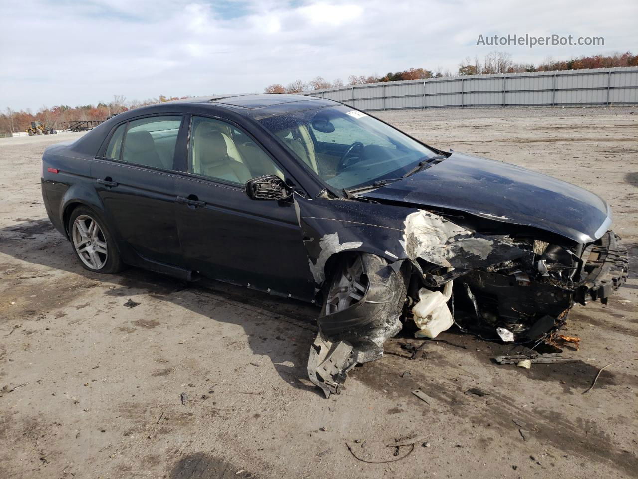 2008 Acura Tl  Black vin: 19UUA662X8A053337