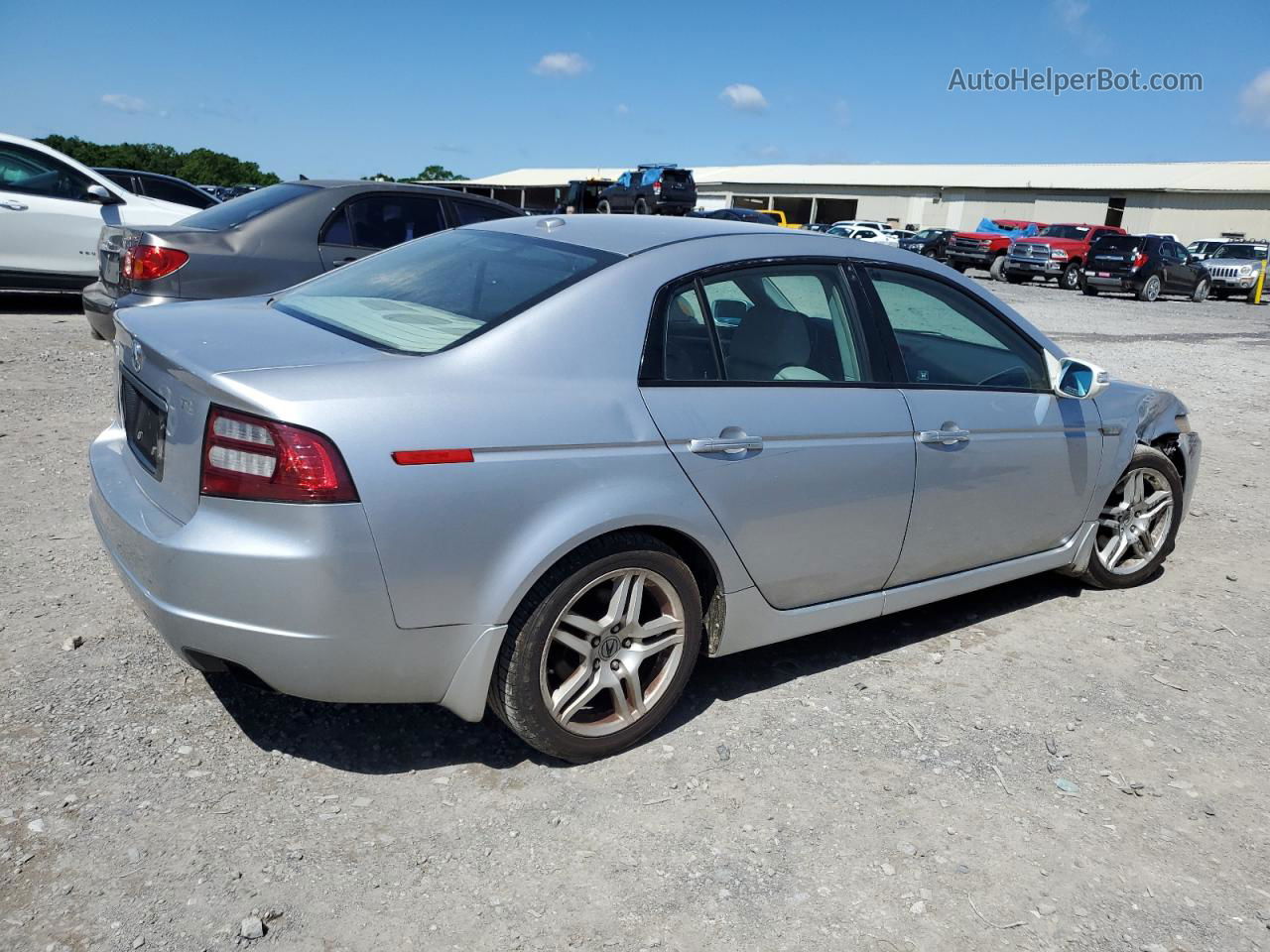 2008 Acura Tl  Silver vin: 19UUA662X8A054942