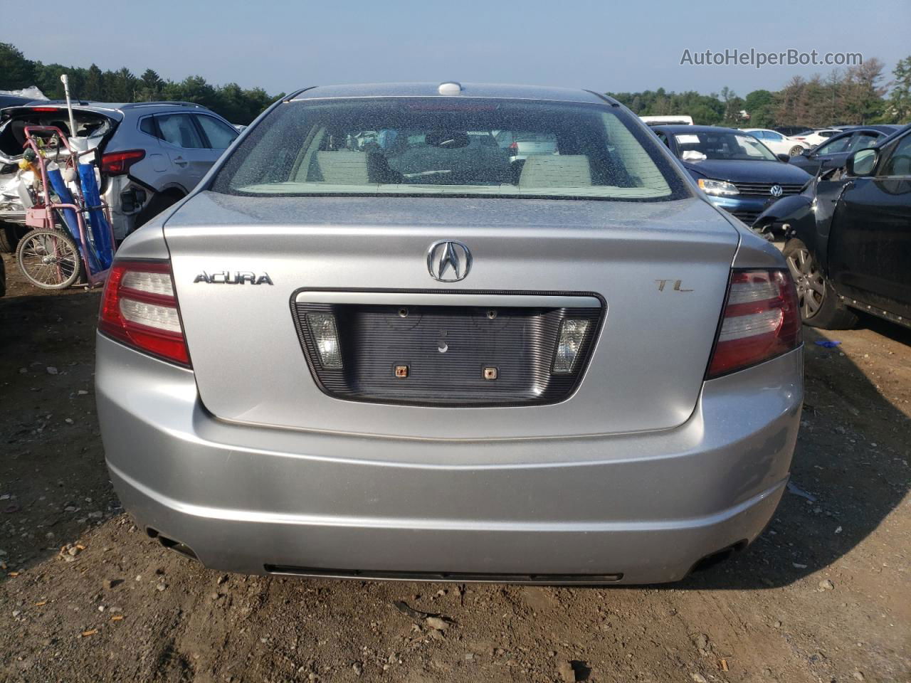 2008 Acura Tl  Silver vin: 19UUA662X8A056058