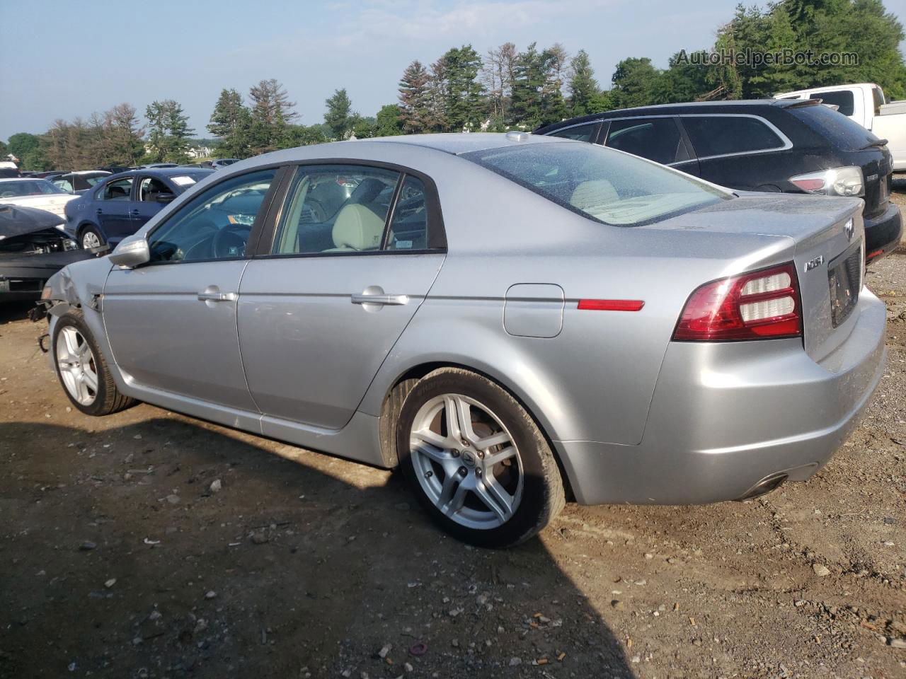 2008 Acura Tl  Silver vin: 19UUA662X8A056058