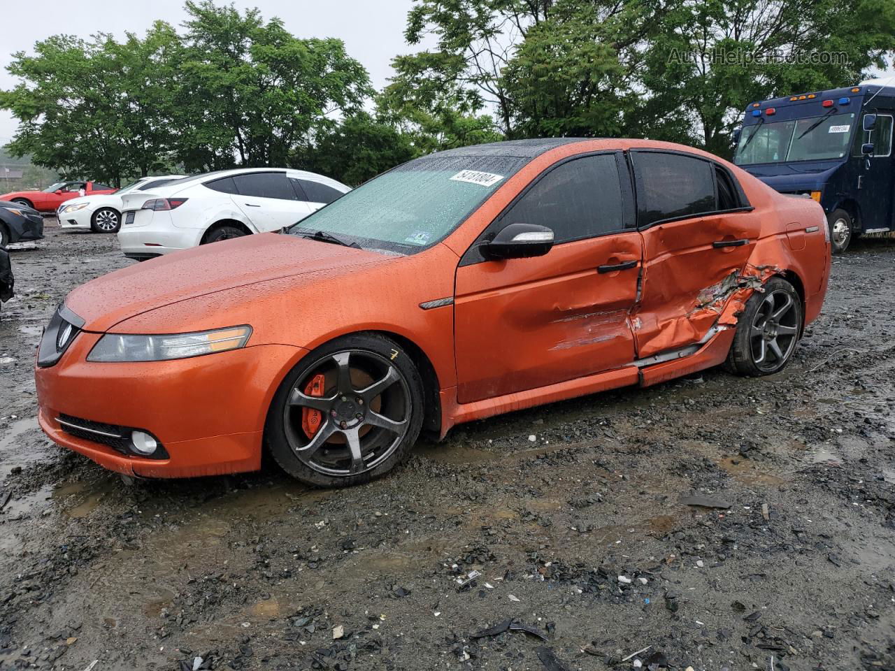 2008 Acura Tl Type S Orange vin: 19UUA75568A011295