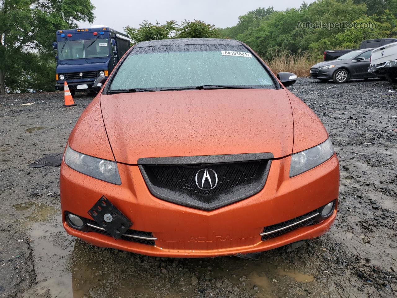 2008 Acura Tl Type S Orange vin: 19UUA75568A011295