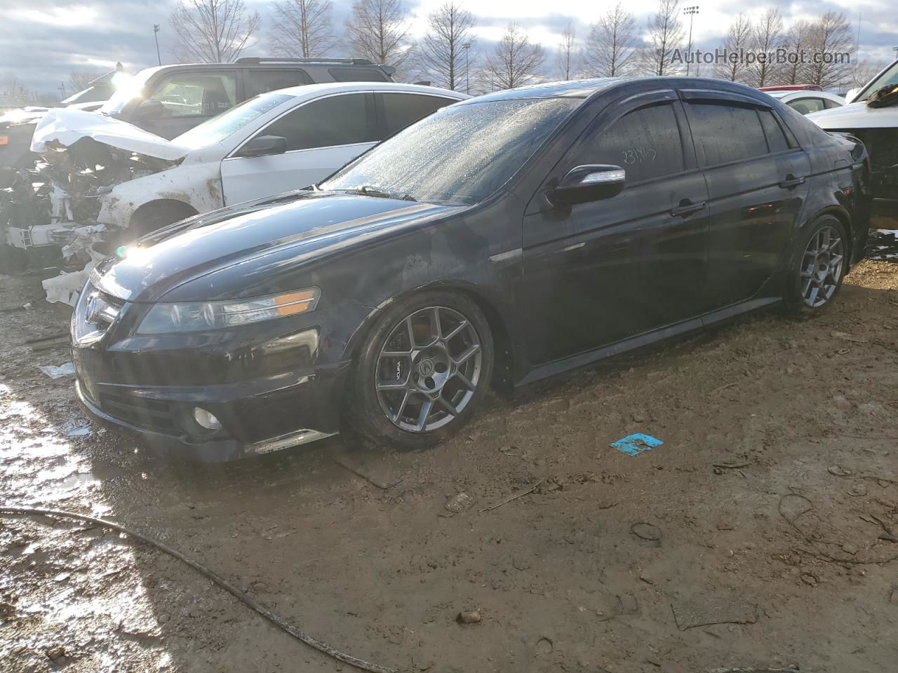 2008 Acura Tl Type S Черный vin: 19UUA75568A050050