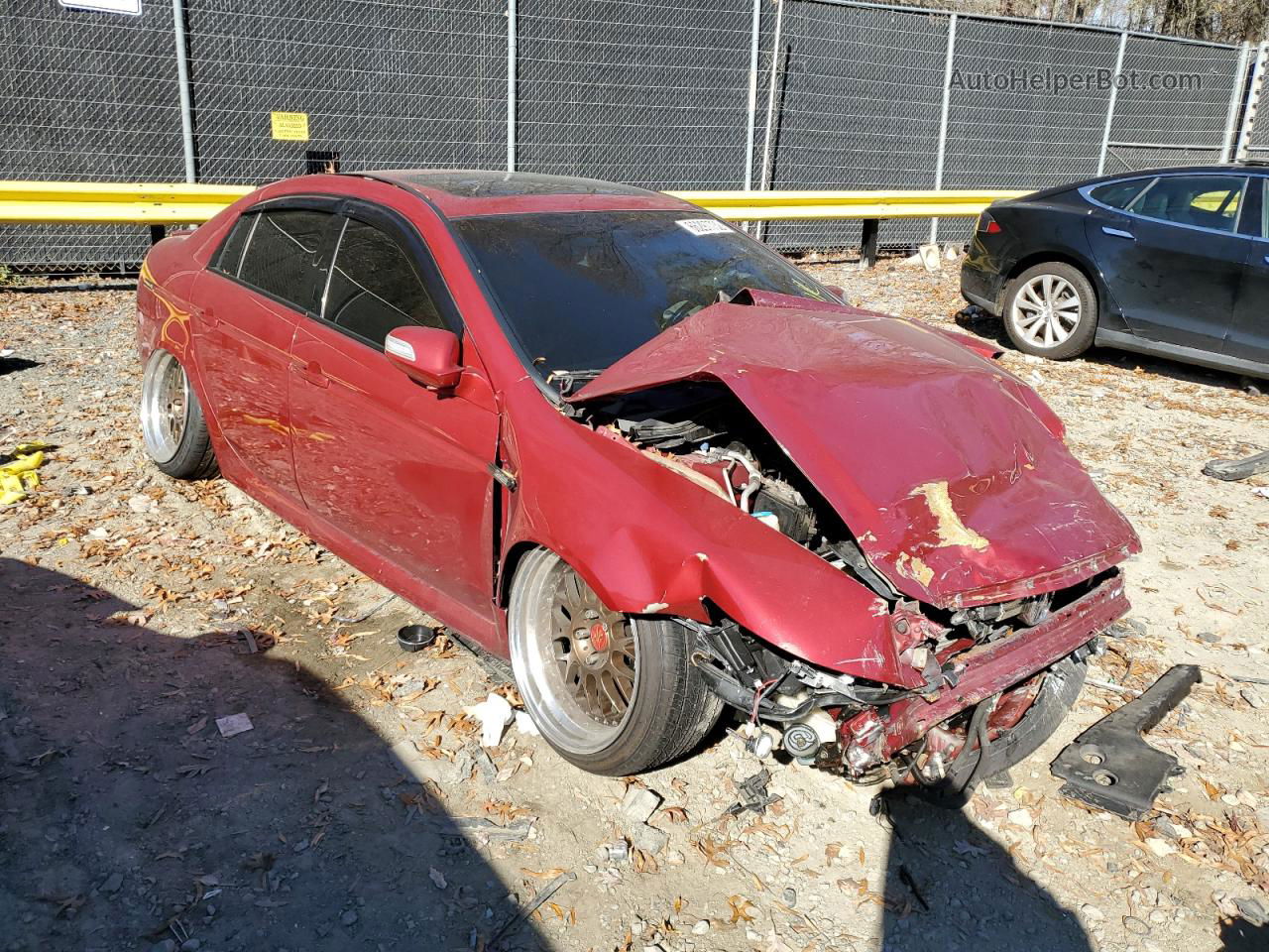 2008 Acura Tl Type S Red vin: 19UUA76508A004941