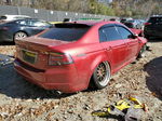 2008 Acura Tl Type S Red vin: 19UUA76508A004941