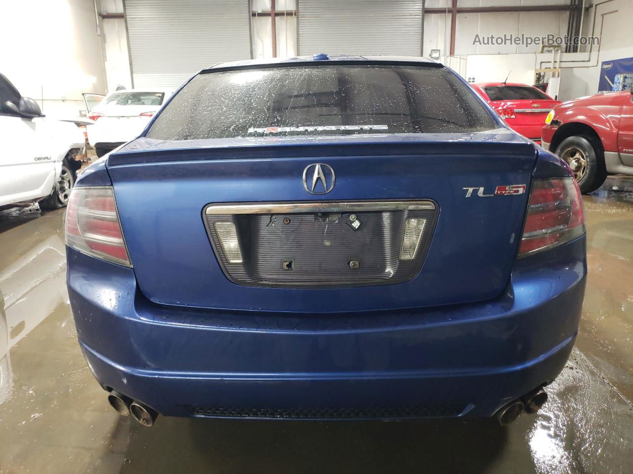 2008 Acura Tl Type S Синий vin: 19UUA76508A039432