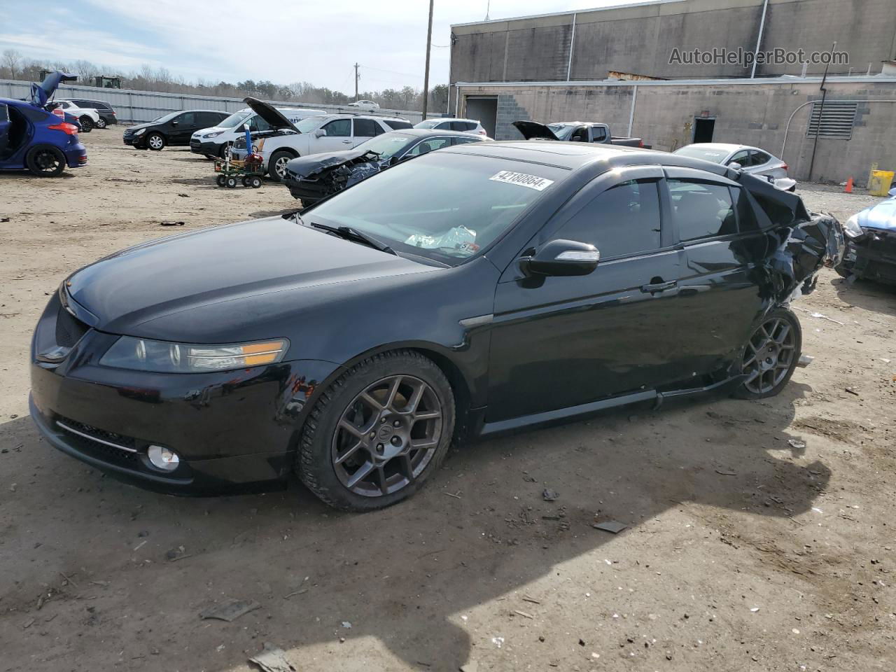 2008 Acura Tl Type S Black vin: 19UUA76508A055579