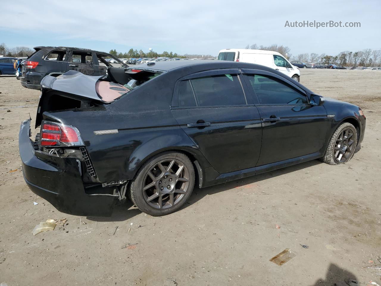 2008 Acura Tl Type S Black vin: 19UUA76508A055579