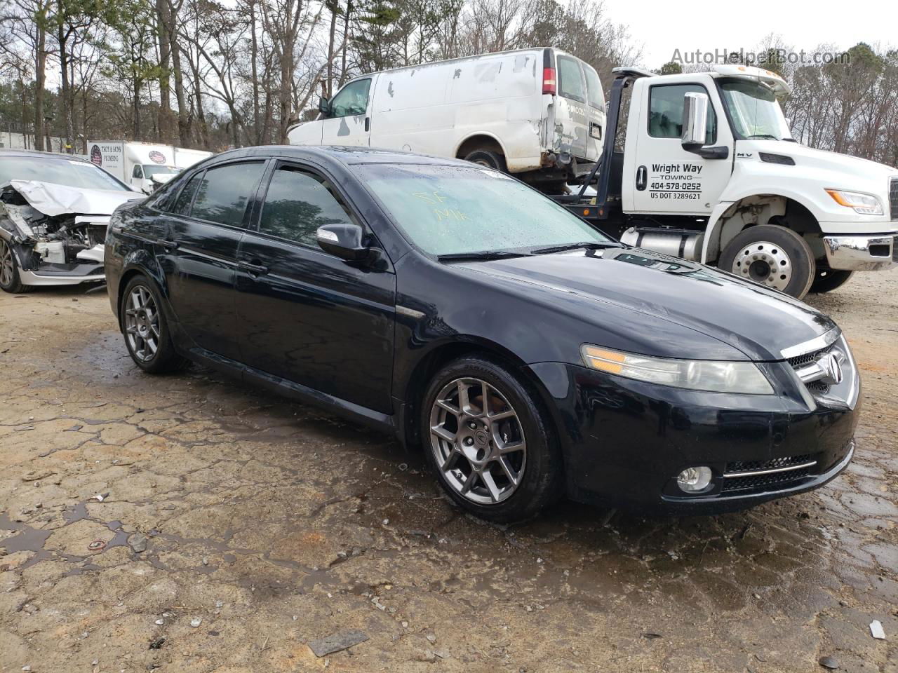 2008 Acura Tl Type S Черный vin: 19UUA76518A014992