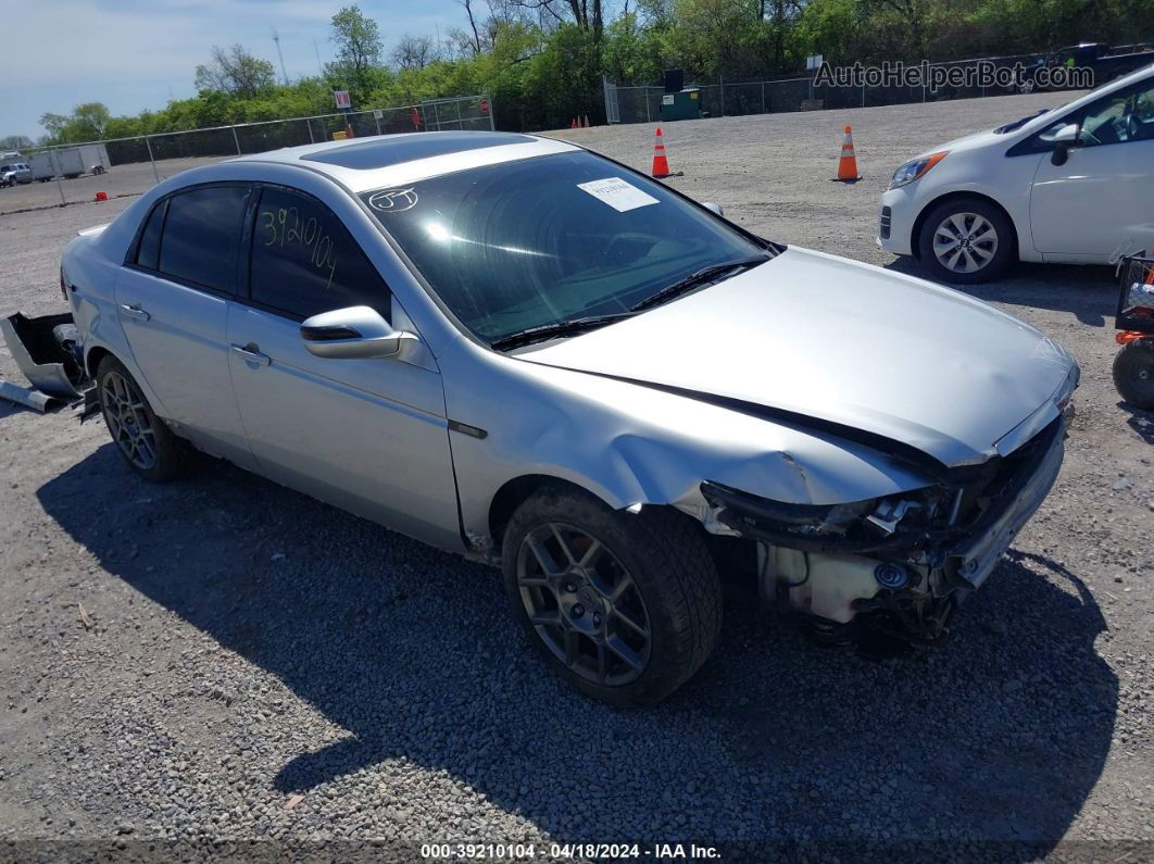 2008 Acura Tl Type S Silver vin: 19UUA76518A025071