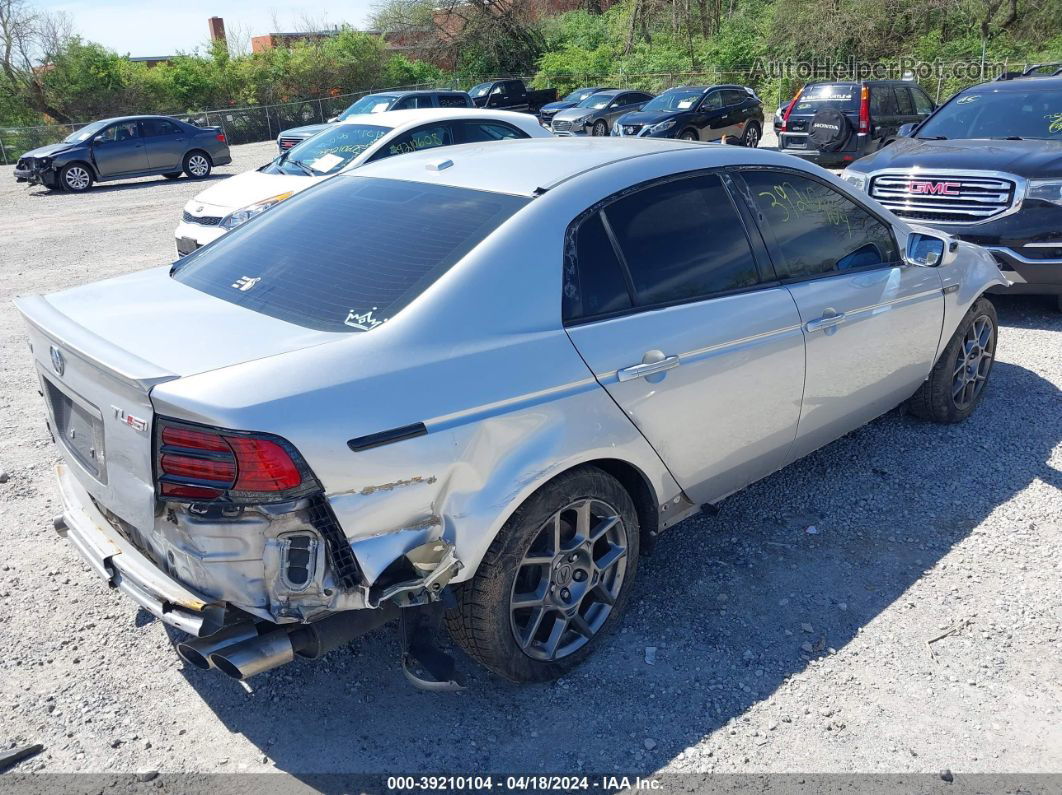 2008 Acura Tl Type S Silver vin: 19UUA76518A025071