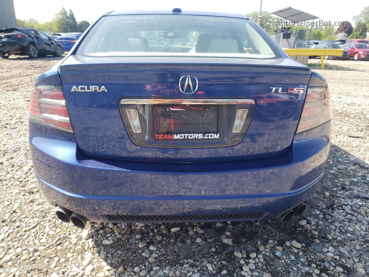 2008 Acura Tl Type S Blue vin: 19UUA76528A020977
