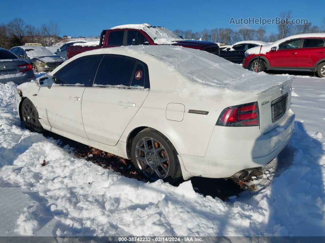 2008 Acura Tl Type S White vin: 19UUA76528A042557