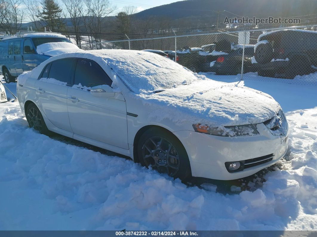 2008 Acura Tl Type S White vin: 19UUA76528A042557