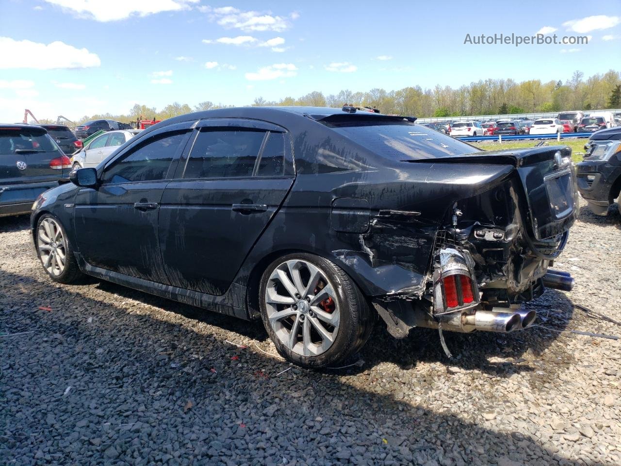 2008 Acura Tl Type S Black vin: 19UUA76538A038291