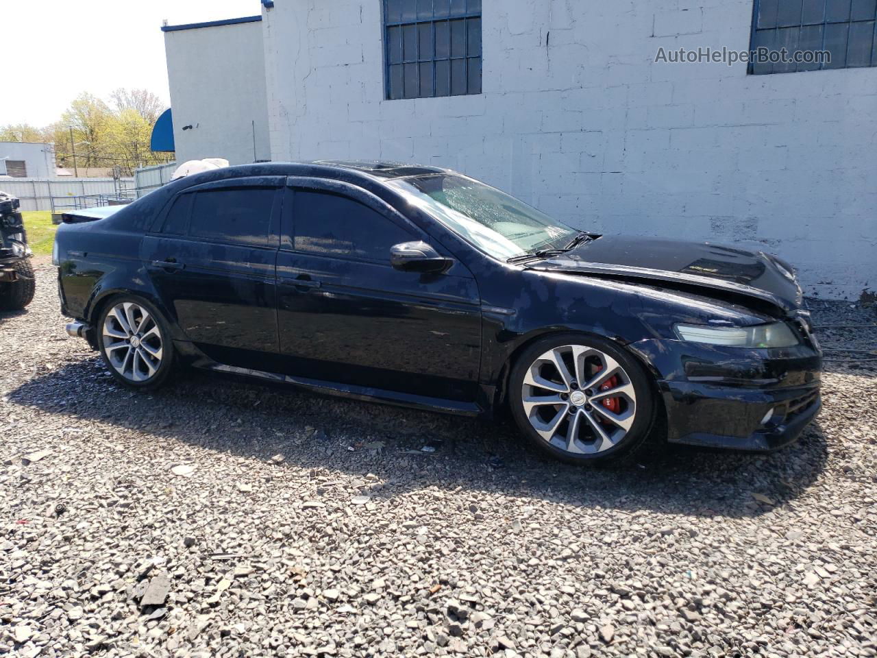 2008 Acura Tl Type S Black vin: 19UUA76538A038291