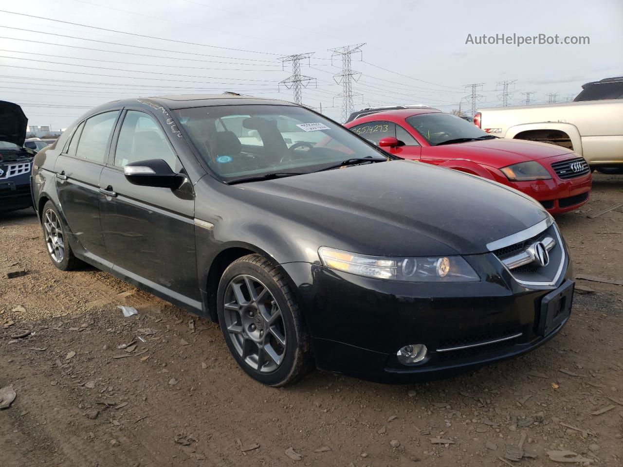 2008 Acura Tl Type S Black vin: 19UUA76538A055625