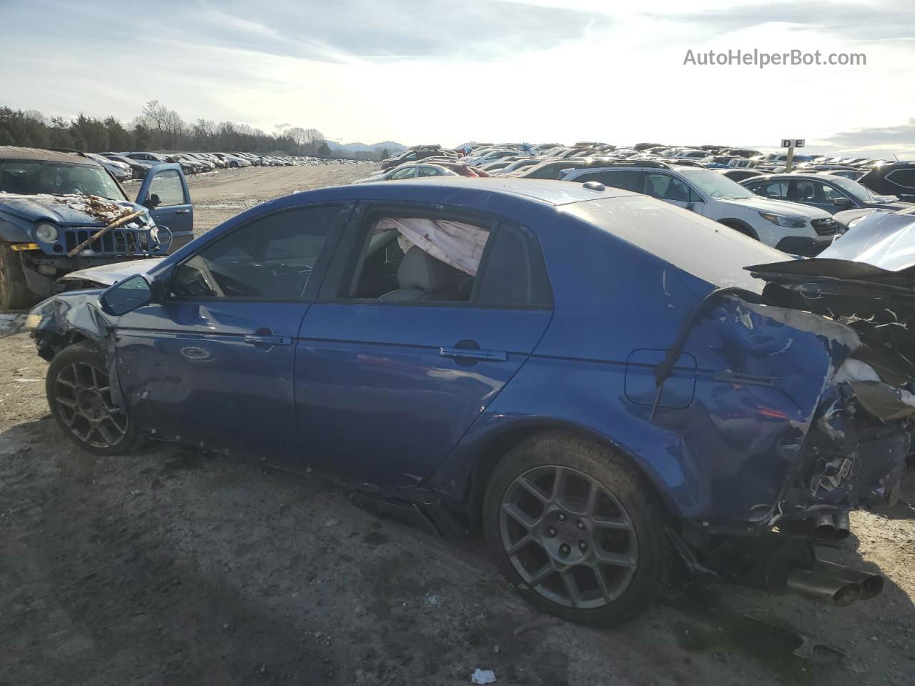 2008 Acura Tl Type S Blue vin: 19UUA76548A003467