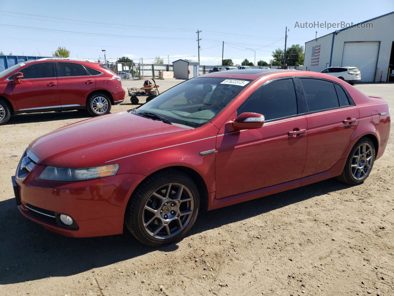 2008 Acura Tl Type S Red vin: 19UUA76548A020981